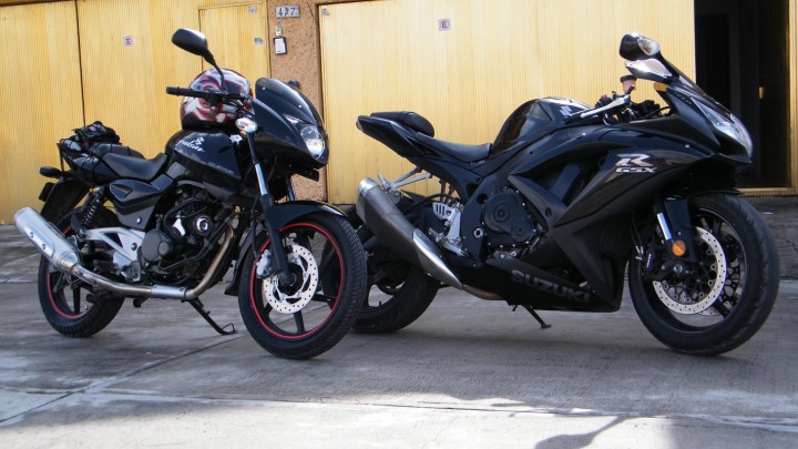 Bajaj Pulsar 200 & Suzuki R GSX 750