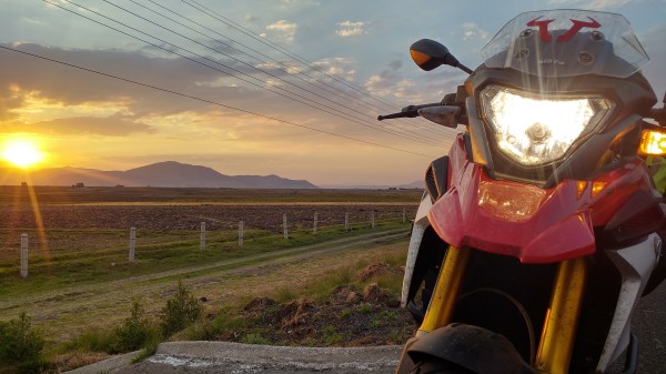 Este día, el último no podía faltar el atardecer